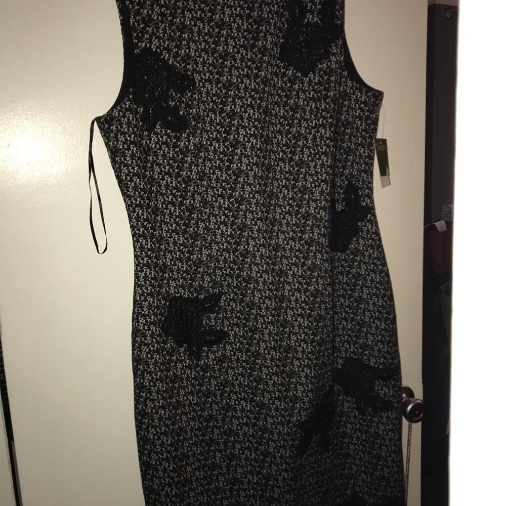 Taylor Black and grey dress